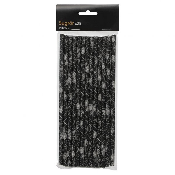 Sugrr - Svart med spindelnt - 25-pack