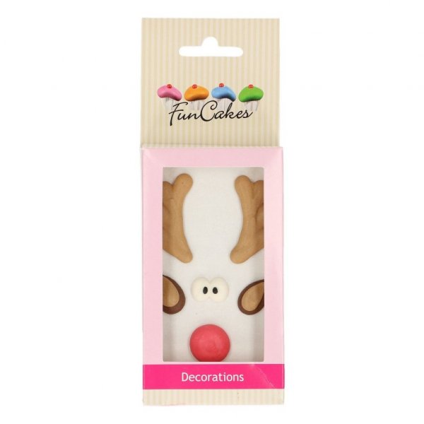 Sockerdekoration - T�rta - Rudolf
