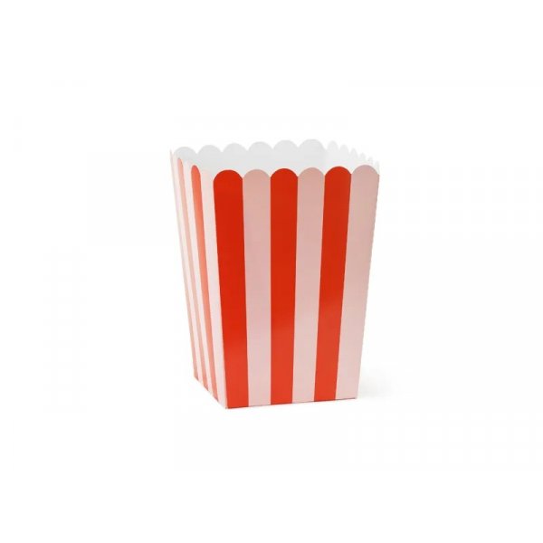 Popcornboxar - R�d/rosa- 6-pack