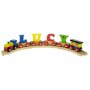 T�gbokstav i tr� - Diverse f�rger - Bokstav: M