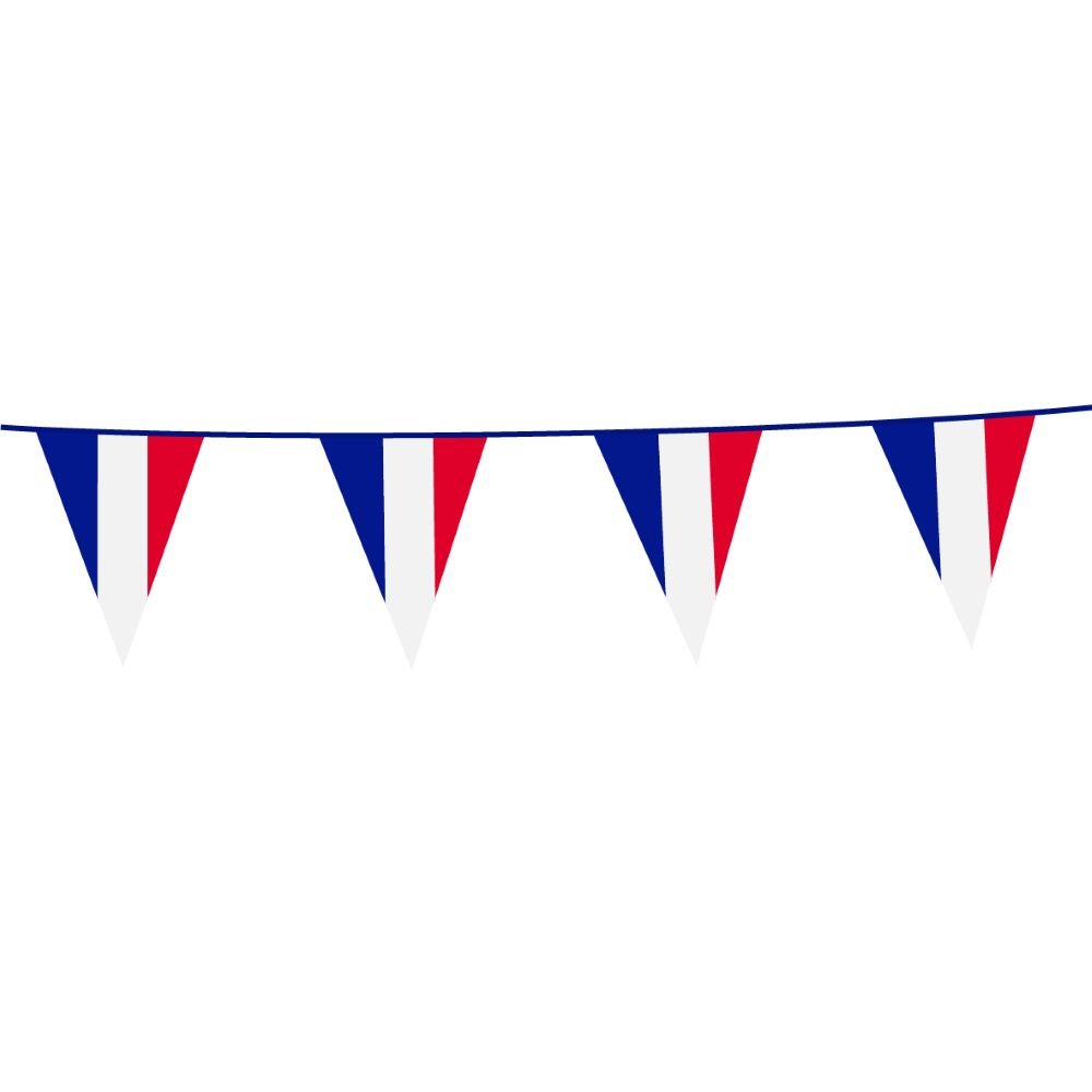 Flaggirlang – Frankrike – 20×30 cm flaggor – 10 m – Vimplar, Hängande dekorationer