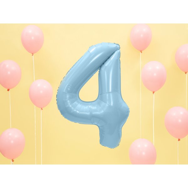 Sifferballong - Ljusblå - 86 cm Sifferballong - Ljusblå - 86 cm