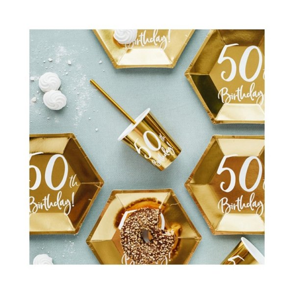 Pappersassietter 50 �r Guld
