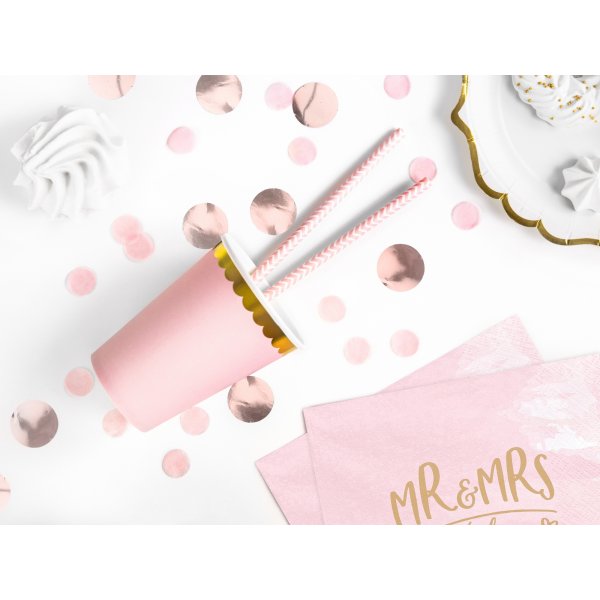 Pappmuggar - Rosa - Guldkant - 6-pack Pappmuggar - Rosa - Guldkant - 6-pack