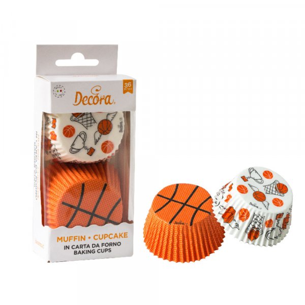 Muffinsformar - Basketboll - 36-pack Muffinsformar - Basketboll - 36-pack