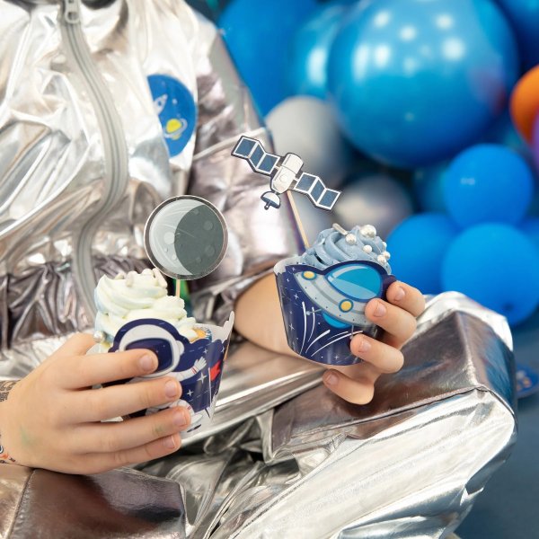 Cake toppers - Space Cosmos - 7-pack