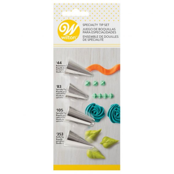 Wilton tyllset - 4-pack - #44, #83, #105, #353