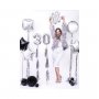 Folieballong Hashtag Silver