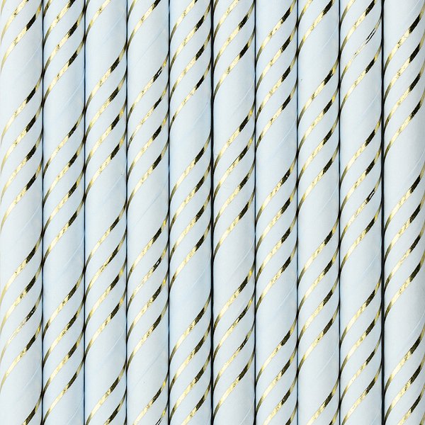 Sugrr - Stripes - Bl/Guldmetallic - 10 st