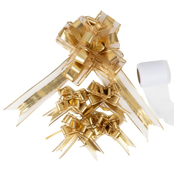 Bildekoration till br�llop - Guld - 6 delar