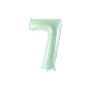 Sifferballong - Mint Pastell - 72cm - Siffra: 7
