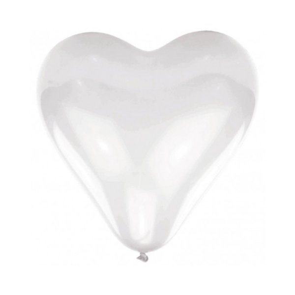 Ballonger Vita Hj�rtan 10-pack