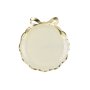 Papptallrikar - Rosett - Beige/guld - 6-pack