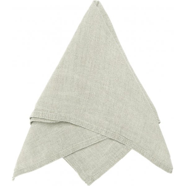 Julie servett 45 x 45 cm - Lin/vit