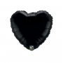 Folieballong Hj�rta Svart