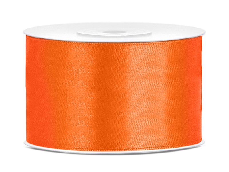Satinband – Orange – (Bredd: 38 mm) – 25 meter – Satinband, Band & Snören till bröllop