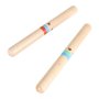 Musikinstrumentset i tr� f�r barn med triangel, rytmpinnar, munspel och guiro