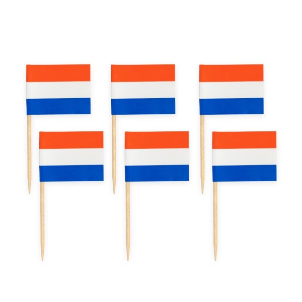 Partypicks - Flagga - Holland - 50 st Partypicks - Flagga - Holland - 50 st