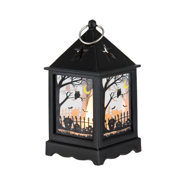 Liten ljuslykta - LED - Halloween - 12 cm