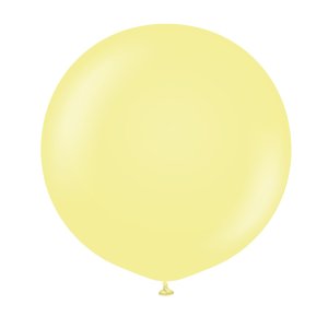 Ballonger enf�rgade - Premium 60 cm - Macaron Yellow - 2-pack