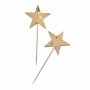 Cake Picks - Metallic Star - Guld - 10-pack
