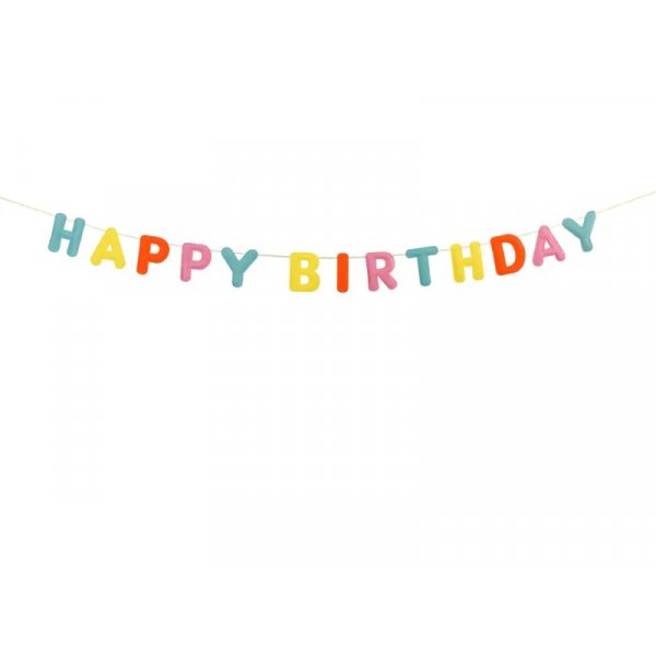 Girlang - Happy Birthday - Tyg - 3 m