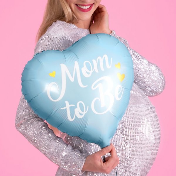 Folieballong - Blått hjärta - Mum to be Folieballong - Blått hjärta - Mum to be