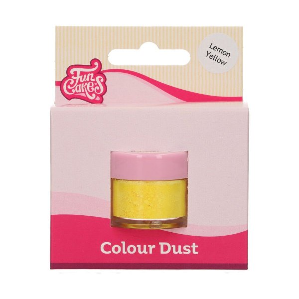 Colour Dust - Citrongul - Funcakes - 2,5 g Colour Dust - Citrongul - Funcakes - 2,5 g
