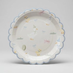 Papptallrikar - Birthday Duck - 22 cm - Lavenders Blue - 8-pack