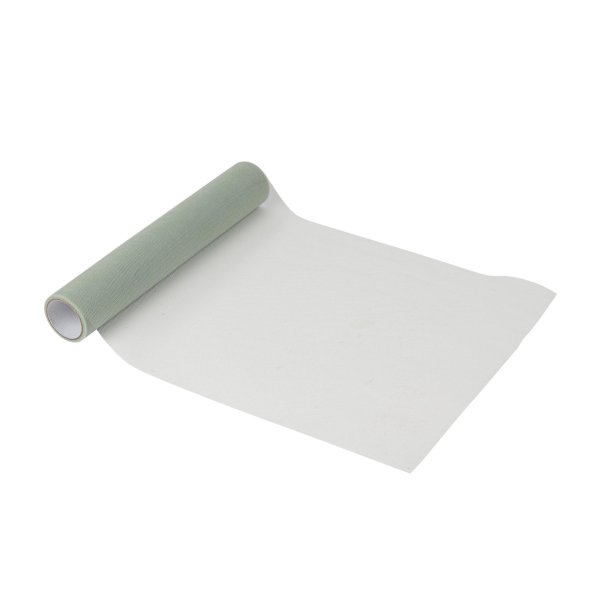 Bordsl�pare i tyg - Gr�n - 28 cm x 5 m