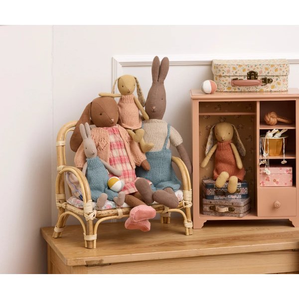 Bunny size 2 - Cream Yellow - Stickad klänning - 26 cm Bunny size 2 - Cream Yellow - Stickad klänning - 26 cm