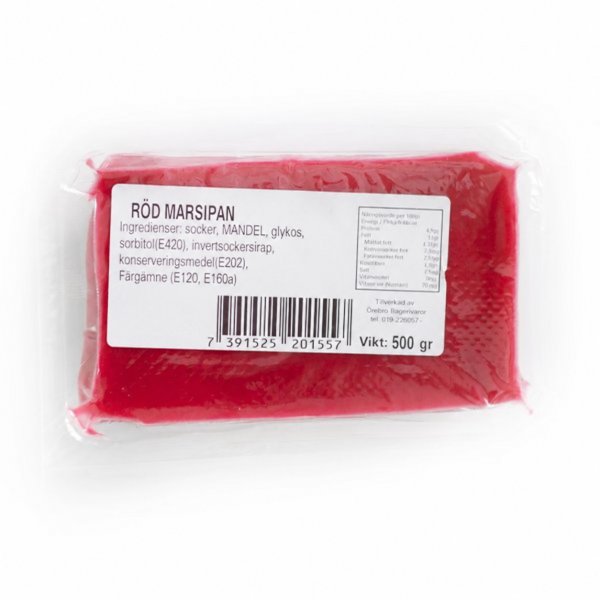 Marsipan Röd - 500g - Örebro Bagerivaror Marsipan Röd - 500g - Örebro Bagerivaror