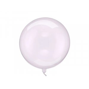 Rund ballong - Transparent Lila - 40 cm