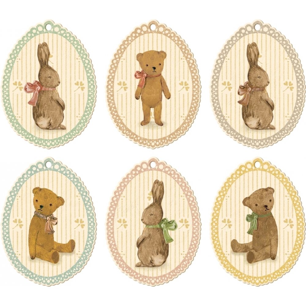 Presentetiketter – Maileg – Bunnies & Teddies – Presentinslagning till kalas