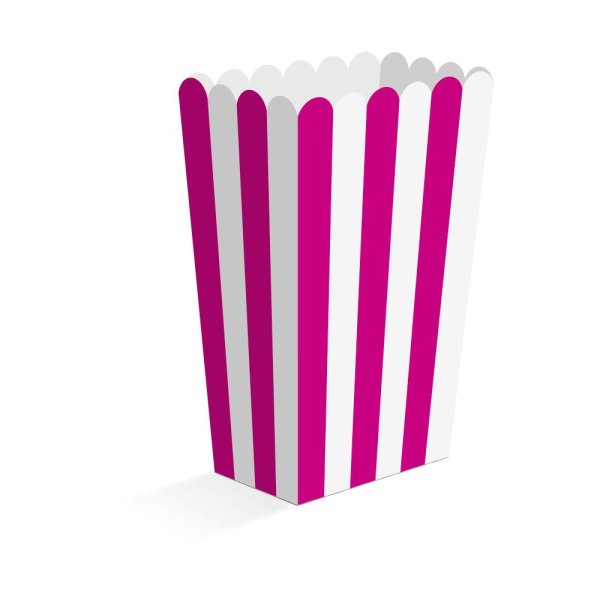 Snackaskar - Hot Pink - 6,3�4,4�13,5 cm - 8-pack