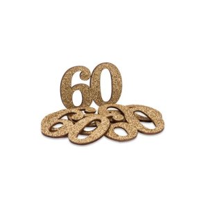 60 �r bordsdekoration - Guld - 6-pack