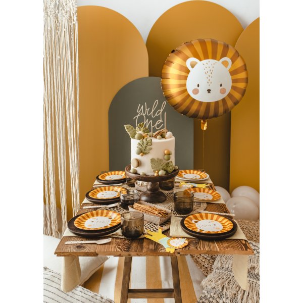 Servetter - Lejon i partyhatt - 20-pack