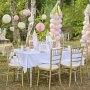 Pom poms & honey combs - 8-pack - Rosa/Ivory