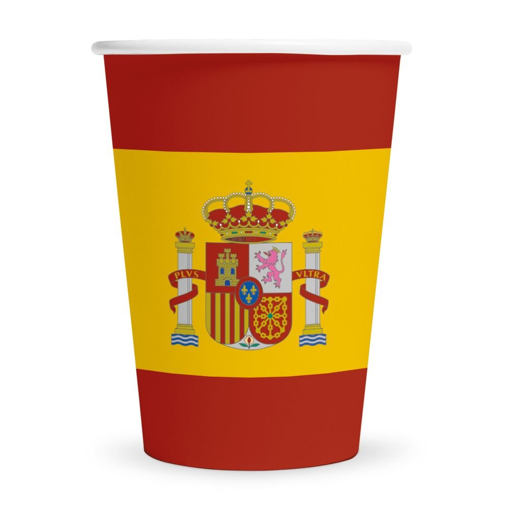 Pappmuggar – Spanien – 210 ml – 8-pack – Pappmuggar, Dukning