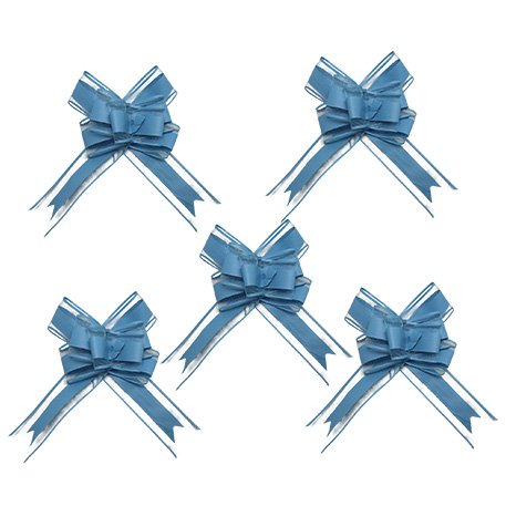 Dekorationsrosetter - Bl� - 5-pack