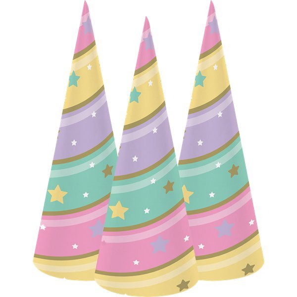 Partyhattar - Unicorn Sparkle - 8-pack
