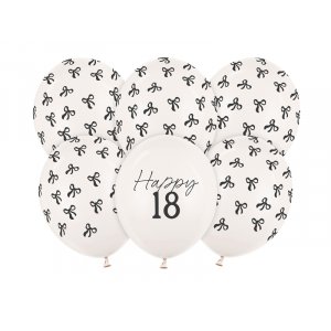 Ballonger - Pastellvit - 18 st