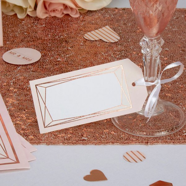Tags - Large - Geo Blush - 10-pack