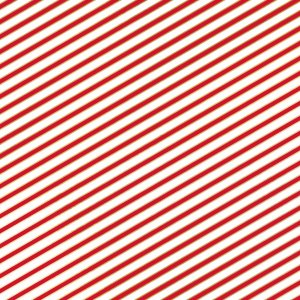 Presentpapper - Stripes - Rd/Vit/Guld