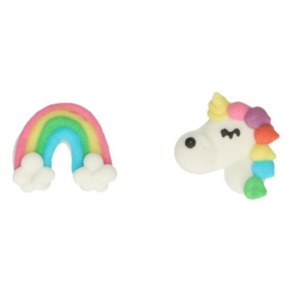 Sockerdekorationer - Unicorns & Rainbows - FunCakes - 12 st
