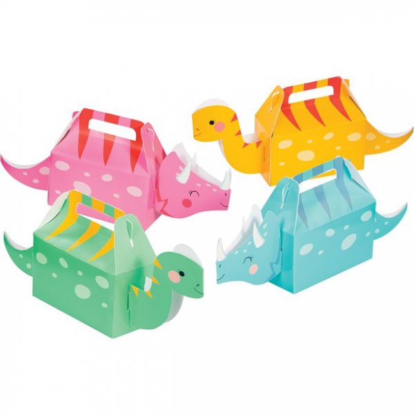 Kalasboxar - Dinosaurie - Pastell - 4-pack