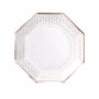 Papptallrikar - Dotty - Rosguld - 8-pack