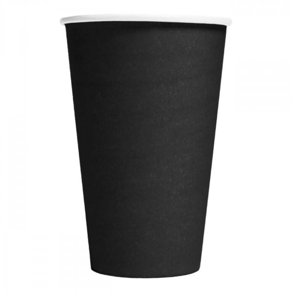 Pappmuggar Svarta 350ml - 10-pack