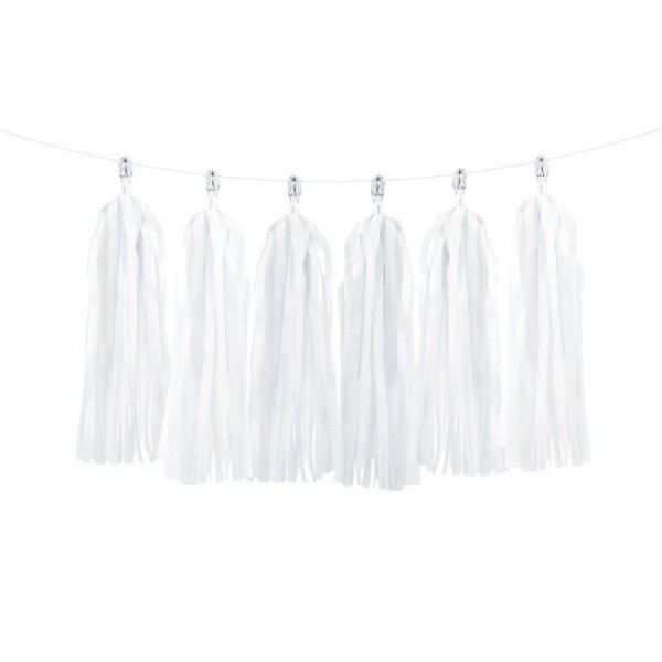 Girlang Tassels Vit