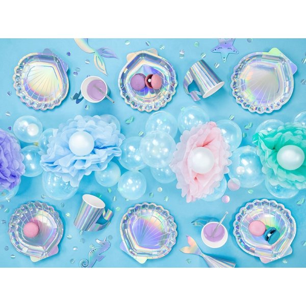 Pappmuggar - Mermaid Party - 6-pack